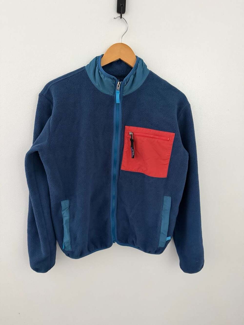 Patagonia Synchilla Fleece Jacket Tidepool Blue Red XXL (16-18)